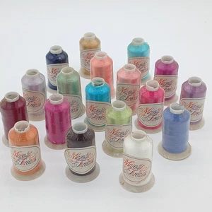 Mixed Lot of 18 Majestic Threads Rayon Embroidery Thread Spools 1000m - New - Picture 1 of 5