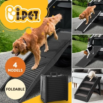 i.Pet Dog Ramp Steps For Bed Sofa Car Pet Stairs Ladder Travel Foldable Portable - image 1 of 4