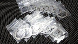 Genuine Toyota AE86 Rear Differential Pinion Washer Shim 16 Pc Set (T=2.27~2.72) - Picture 1 of 4
