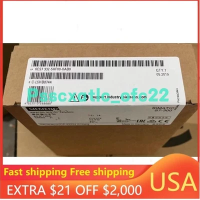 New Siemens 6ES7322-5HF00-0AB0 6ES73225HF000AB0 S7-300 Digital output SM 322 - Image 1 of 4