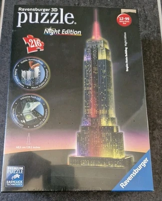 RAVENSBURGER 3D-Puzzle Empire State Building. Night Edition. New, Sealed. 1.3 - Image 1 of 2