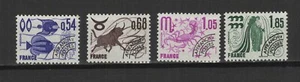 France 1977 signes du zodiaque Y&TN°146 à 149 4 timbres préoblitérés /TR9952 - Picture 1 of 1