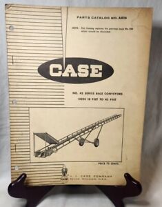 Case No. 45 Series Bale Conveyors Size 18-42 Feet Parts Catalog A826 Issued 1967