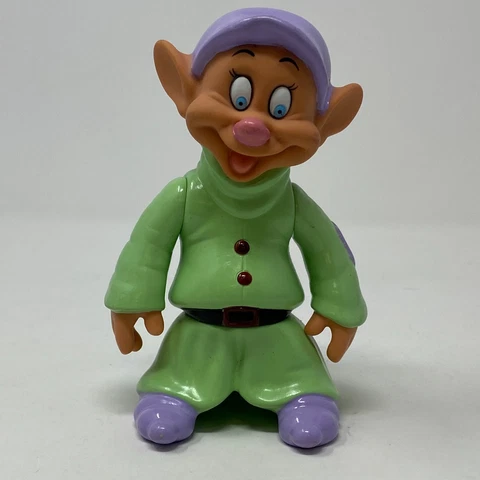 DOPEY Vintage Snow White and the Seven Dwarfs Vinyl Toy Doll Figure Figurine 5" Cover