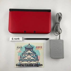 [Rango S] Consola Nintendo 3DS LL XL Roja Negra con Cargador/Lápiz óptico - Imagen 1 de 18