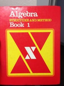 Algebra  Structure and Method  Book 1 