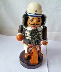 Nussknacker Kapitän Figur Holz 16 cm - Bild 1 von 3