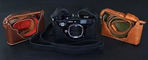 LUIGI PREMIUM CASE for FILM LEICA CL,STRAP INCLUDED,HOLD IT NOW HORIZONTALLY,UPS - Picture 1 of 7