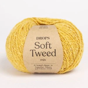 DROPS Suave Tweed Lana Hilo Merino Alpaca DK Doble Punto Crochet 50g Todos los Tonos - Imagen 1 de 69