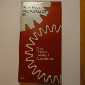 Guía de reparación de guanteras Peter Russek 1971 Renault 6 ajustes de revisión de datos - Imagen 1 de 1