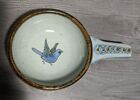 El Palomar Mexico Folk Art Pottery 5"-9" Handled Soup Bowl Dish Blue Bird
