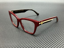 Gucci GG1302O 005 Eyeglasses Women's Burgundy/Ivory Full Rim Cat Eye 55mm