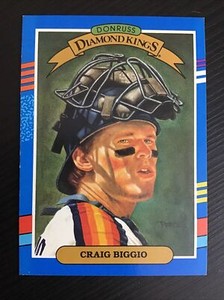 1991 Donruss “Diamond Kings” #2 Craig Biggio - Houston Astros - HOF