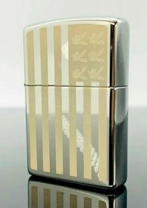 Zippo Feuerzeug Playboy Bunny Stripes Lasergravur Benzin Sturmfeuerzeug - Bild 1 von 6