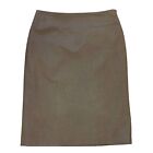 Tahari Women's Skirt Size 2 Gray Straight Pencil With Lining Double Slit