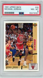1991 Upper Deck Michael Jordan #44 Card - PSA 8 NM-MT (Qty Available) - Foto 1 di 2