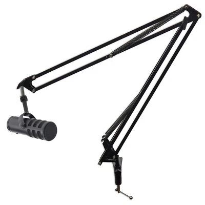 SAMSON SAQ9U USB/Analog Dynamic Broadcasting Recording Microphone+Mic Boom Arm - Image 1 of 4