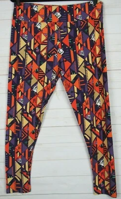 LuLaRoe Mujer Halloween Leggings Púrpura, Naranja y Amarillo Talla TC2 Nuevos Foto 1 de 3