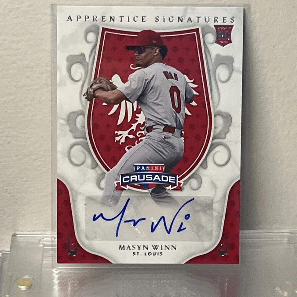 2024 Panini Crusade Apprentice Signature Masyn Winn RC Rookie AUTO Cardinals - Image 1 of 2