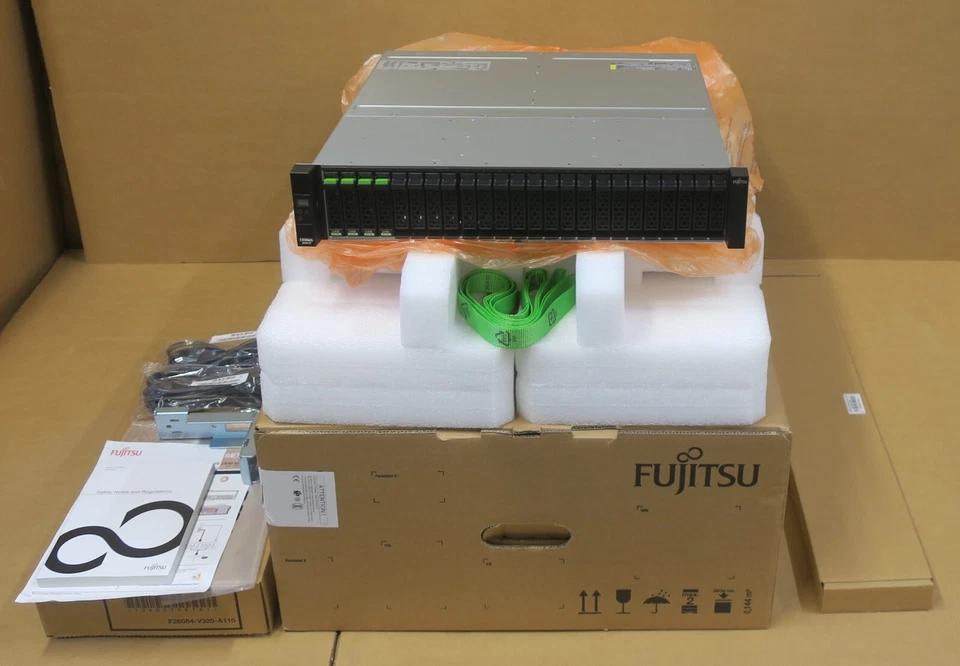 NEW Fujitsu ETERNUS JX40 S2 24x 2.5" Bay Drive Enclosure ETJEADU-W +4x 2.4TB HDD - Image 1 of 4