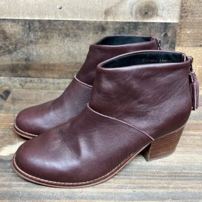Botines Toms Carpe Diem Borgoña Borla Para Mujer Talla 6 Foto 1 de 4