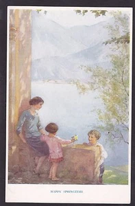 1907-1915 Vintage Postcard Happy Springtime - Signed Artist Margaret W. Tarrant - Picture 1 of 2