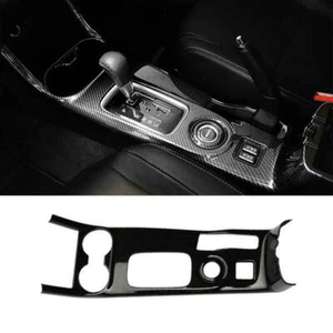 For Mitsubishi Outlander 13~18 Carbon Fiber Middle Console Gear Shift Panel Trim - Foto 1 di 8