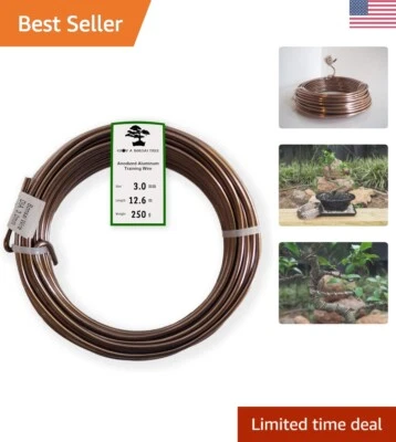 Alambre de entrenamiento de bonsái premium de alta calidad - fácil de doblar - 3,0 mm, 250 g, 40 pies Foto 1 de 4