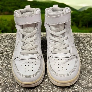 Nike Schuhe Court Borough Mid 2 Weiß Sneaker Jugend 12C CD7783 - Bild 1 von 8