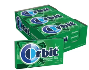 Chicle ORBIT Spearmint sin azúcar, 14 piezas (Paquete de 12) - Imagen 1 de 2