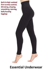 1 or 2X HIGH WAISTED BUM & TUM SHAPING LEGGINGS EXTRA STRONG FIRM SUPPORT,S- 3XL - Picture 1 of 4