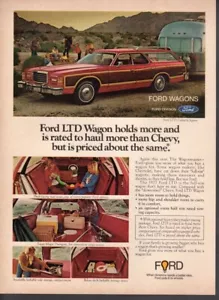 De colección impresión publicitaria coche automático Ford 1977 LTD Country Squire anuncio - Imagen 1 de 1
