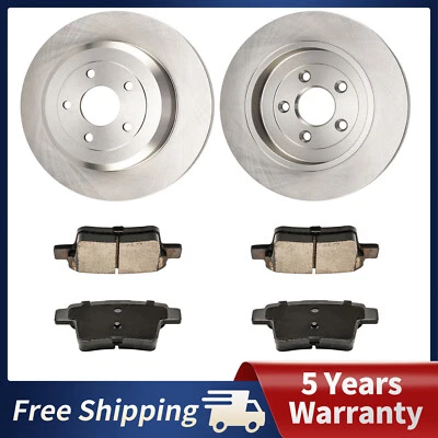 Rotores de frenos traseros pastillas de cerámica para Ford Five Hundred Freestyle 2005 2006 2007 Foto 1 de 4