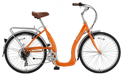Bicicleta Cruiser Biria Easy Boarding 7 Velocidades Paso a Paso, Naranja, 46CM Foto 1 de 2