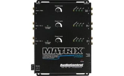 AudioControl MatrixPlus / 6-Channel Line Driver / BLACK / HIGH VOLTAGE  **NEW** - Image 1 of 2