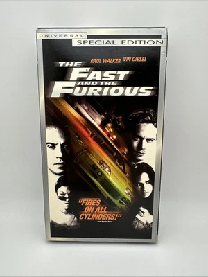 The Fast and the Furious VHS 2001 Paul Walker, Vin Diesel, OOP HTF Rare FS - Image 1 of 4