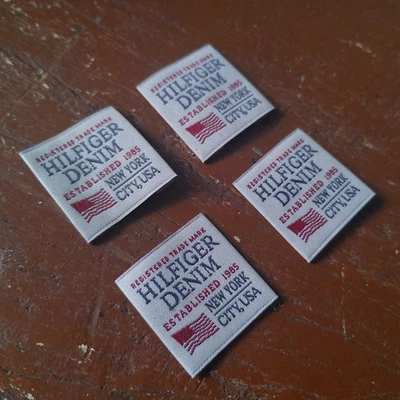 4x Sew on Clothing Brand Label Original Free Shipping 1985 New York City USA - Image 1 of 4