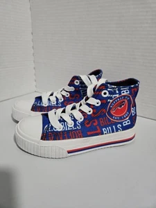 NFL Buffalo Bills FOCO High Top Canvas Sneakers Kid Size 11/12C - Picture 1 of 3