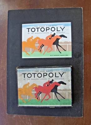 Vintage 1940's Waddingtons Totopoly Board Game Complete Card Horses Horse Racing - Image 1 of 4