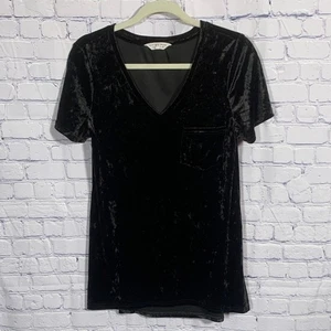 Spring + Mercer Womens Velvet Legging Tee Black Size S Whimsigoth Witchy Goth - Picture 1 of 6