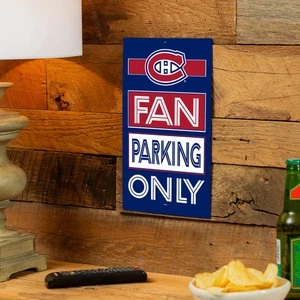 Montreal Canadiens Fan Parking USA Metal Wall Sign, 7.5" x 11.5" - Picture 1 of 2