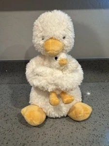 Jellycat I Am Huddles Duck Plush with Baby 12" Stuffed Animal Plush Toy Soft NEW - Picture 1 of 2