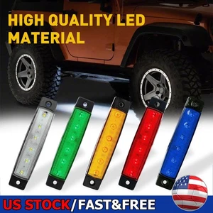 10 Pods Green LED Rock Wheel Lights Underbody Light For Jeep Offroad Truck ATV - Foto 1 di 48