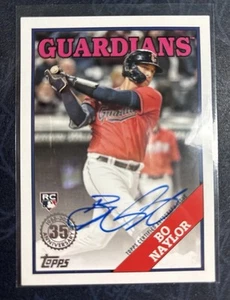 2023 Topps Series 2 - Bo Naylor AUTOGRAPHED ON CARD #421 (RC) Guardians - Bild 1 von 2