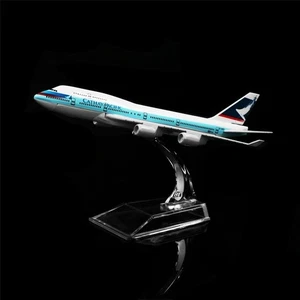 1:400 Alloy Diecast Airplane Model 16cm Cathay Pacific Boeing 747-467 Collection - Picture 1 of 5