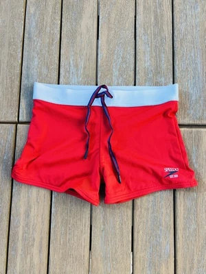 Speedo мужчин белый ретро jetstream квадратные ноги плавать сундук купальный костюм размер M L - Изображение 1 из 4