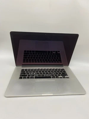 Apple MacBook Pro 15" 2013 A1398 i7-3840QM 16GB DDR3 512GB SSD SILV-Fair/See Ph - Image 1 of 4
