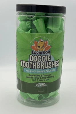 Gentle Disposable Dog Toothbrushes | Soft High Grade Finger Toothbrush 50 Count - Image 1 of 4