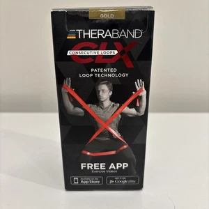 TheraBand Non-Latex CLX Loop Consecutivi, Oro Singolo 14,2 Lbs App Gratuita - Foto 1 di 10