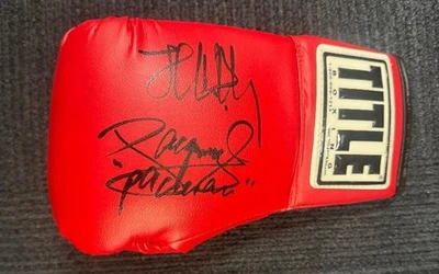 Manny Pacquiao & Joshua Clottey JSA Signed Boxing Glove Auto Signed on 1/20/10 - Image 1 of 3